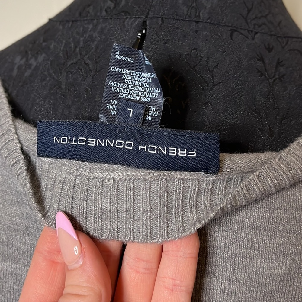 Grey French Connection Sweater - Picture 3 of 3